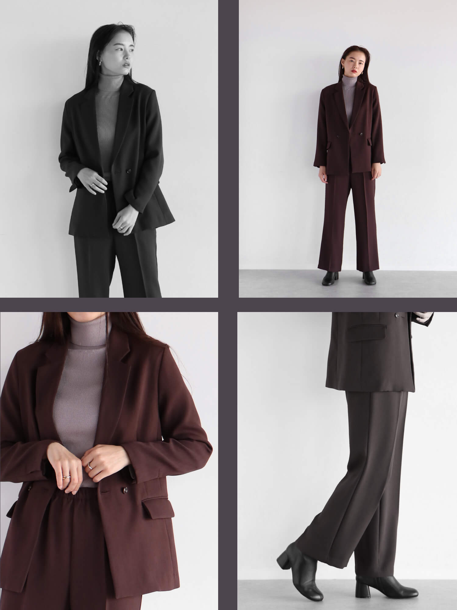 マックスマーラ パンツスーツセットアップ シルク混 白タグ 44XL大きい  