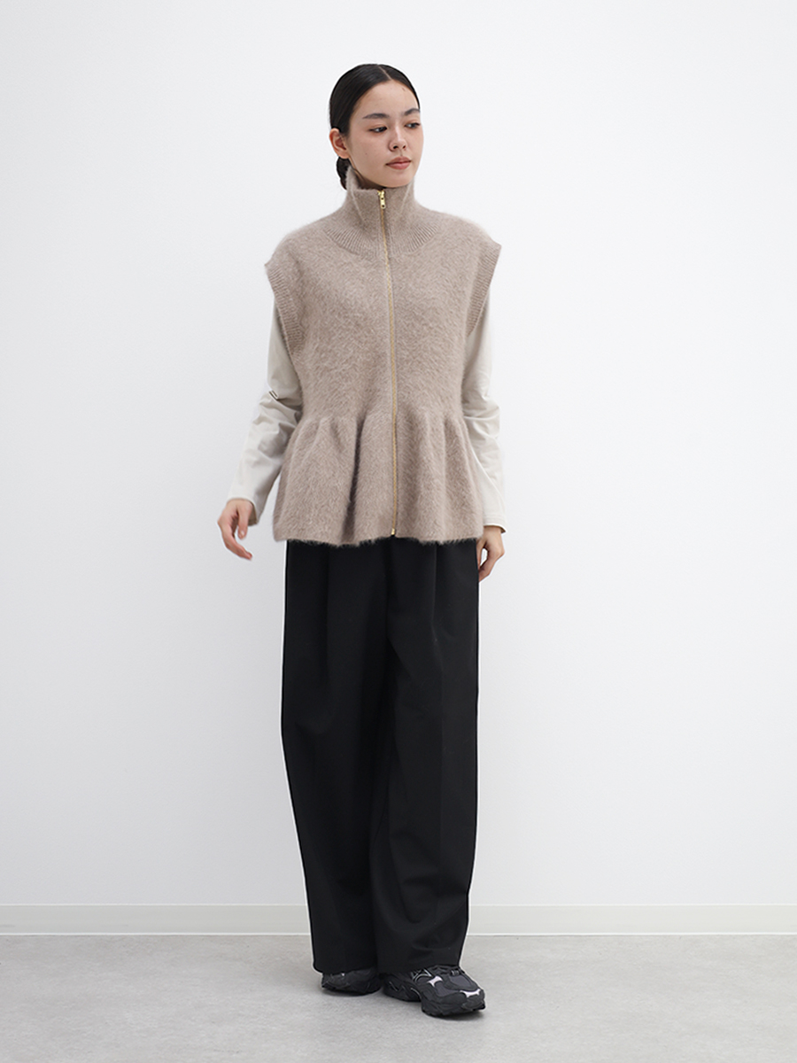 Wool ジップベスト