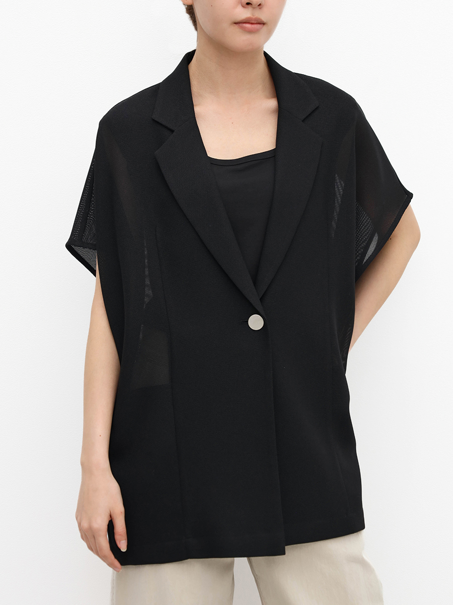 CLOVE シアーメッシュ半袖ジャケット 再入荷　新色追加