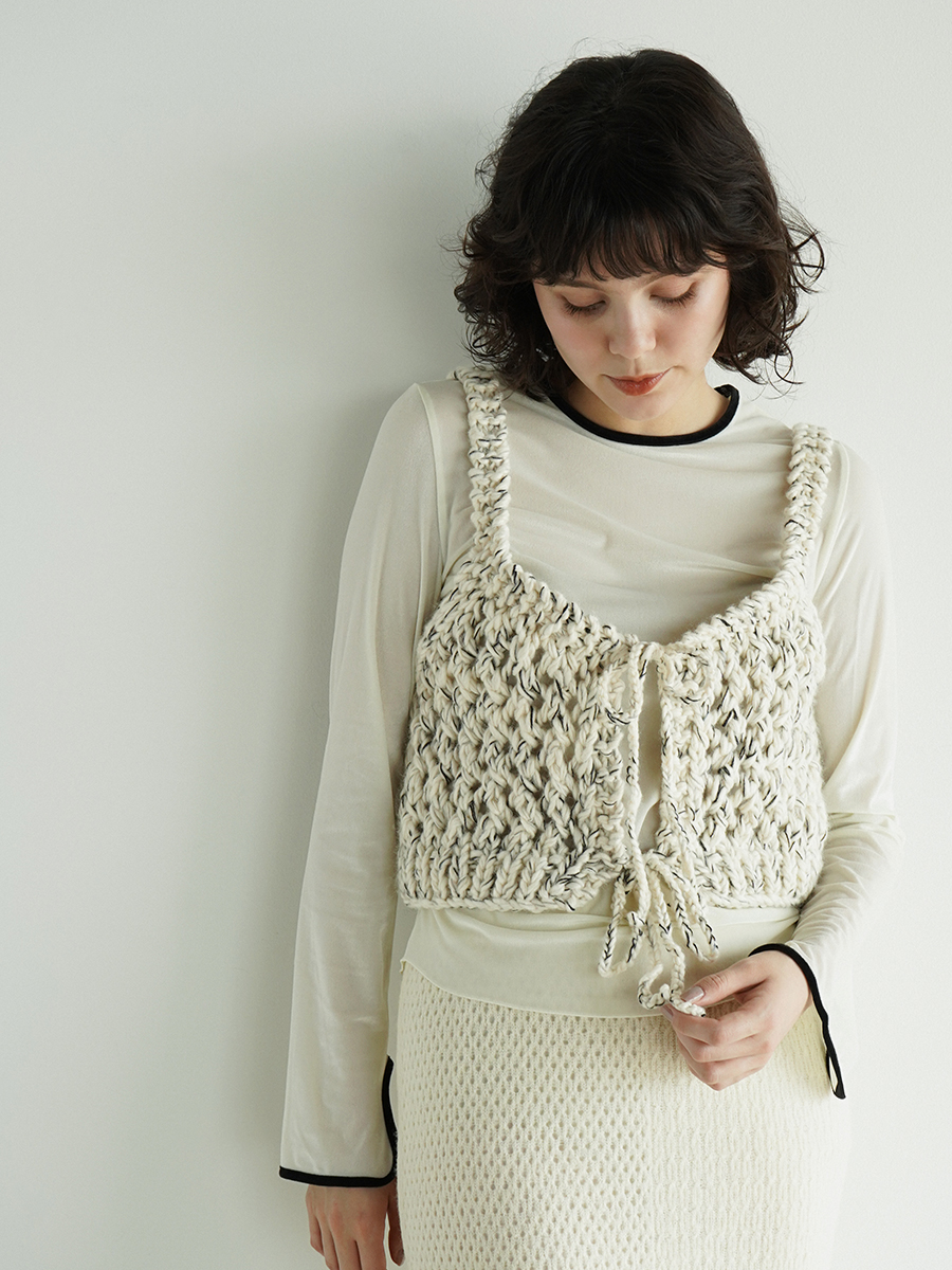 Crinkle velour skirt