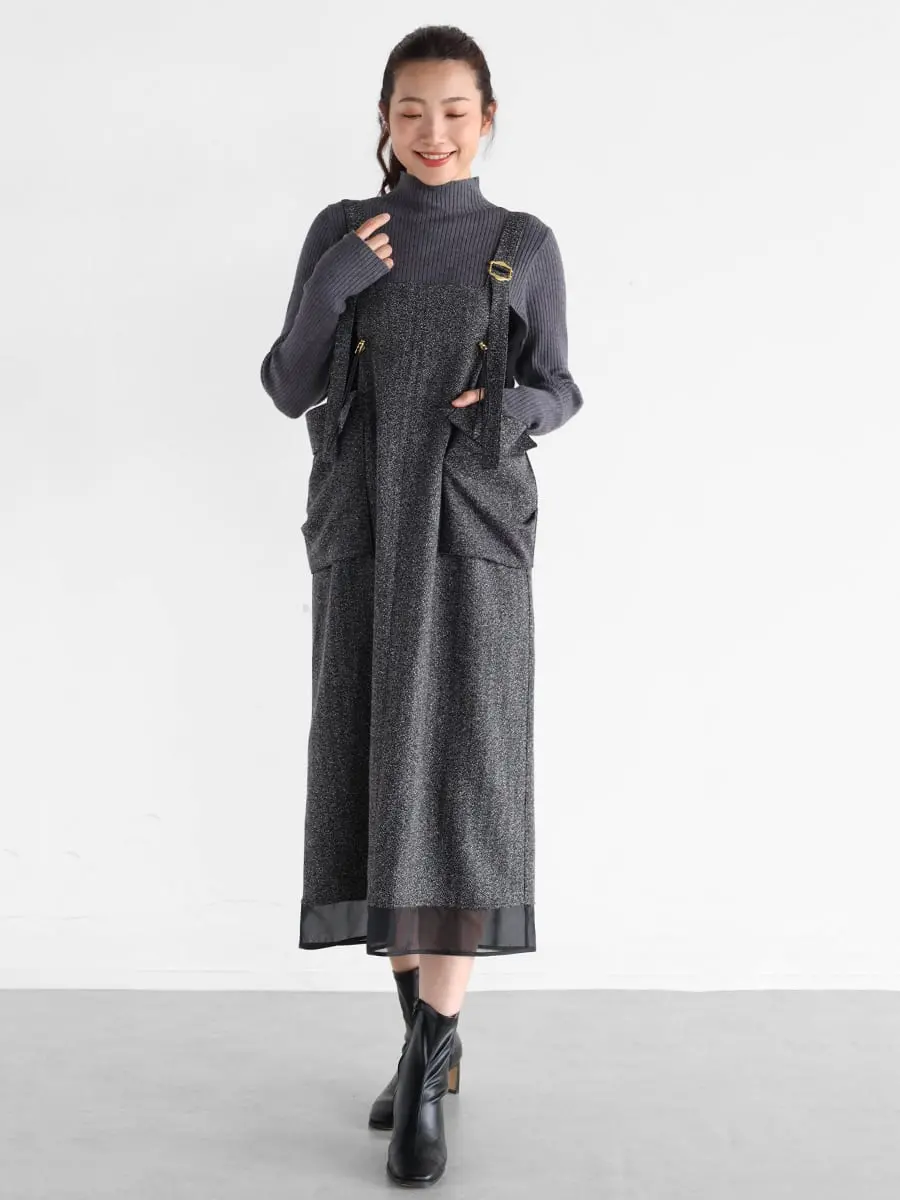 Vin(ヴァン)　ツイードライクドロストジャンパースカート