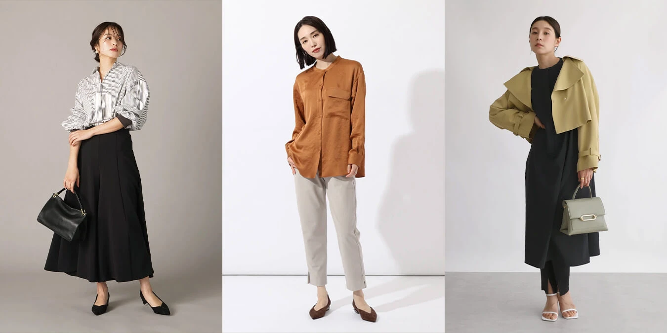 【きれいめ オフィス 着まわしセット】レディース服まとめ売り 上下コーデ売り M コラージュ.webp