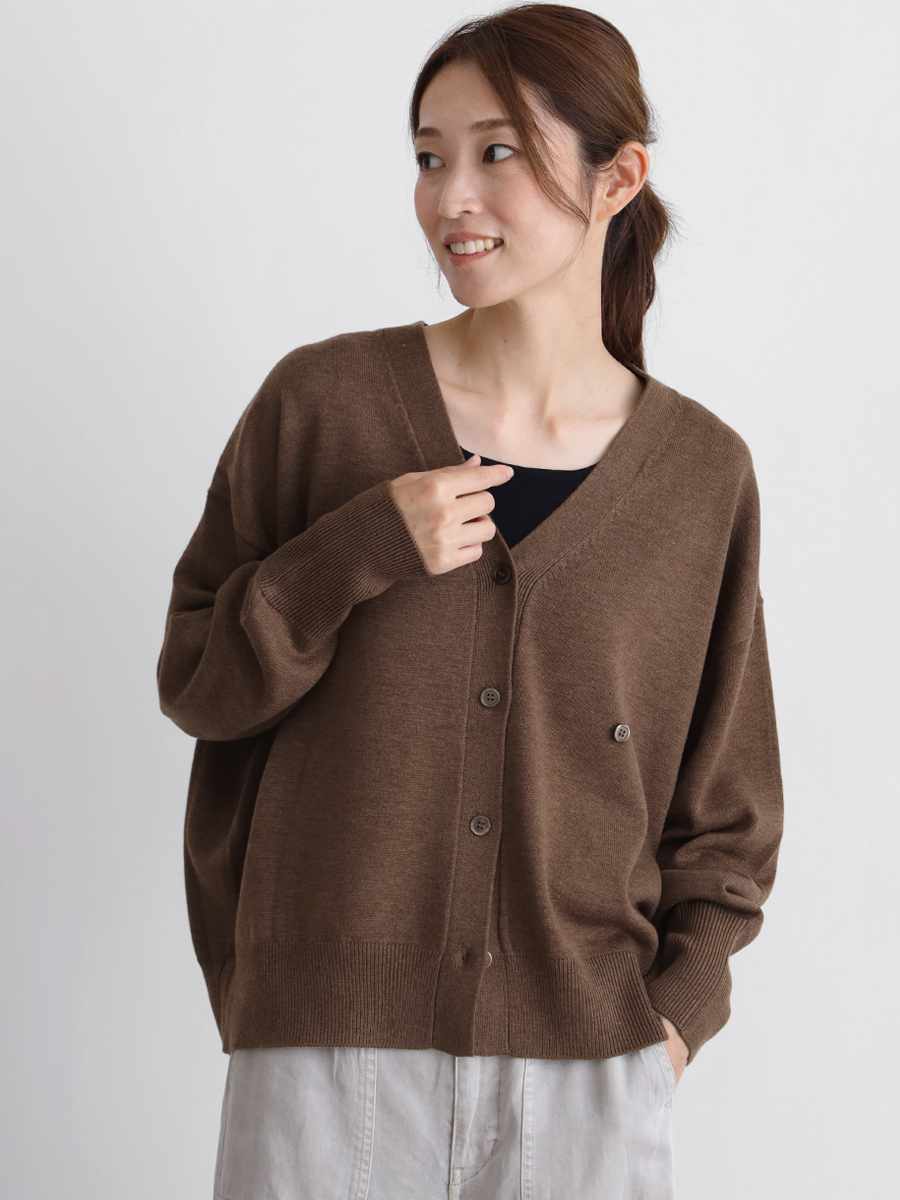 CLOVE スタッフスタイリング 着回し ヴィンテージライクテンセルシャツ