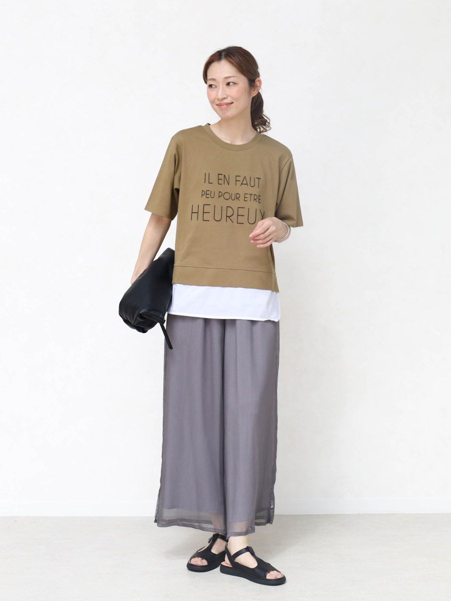 CLOVE MEDOC Tシャツ　着こなし　夏