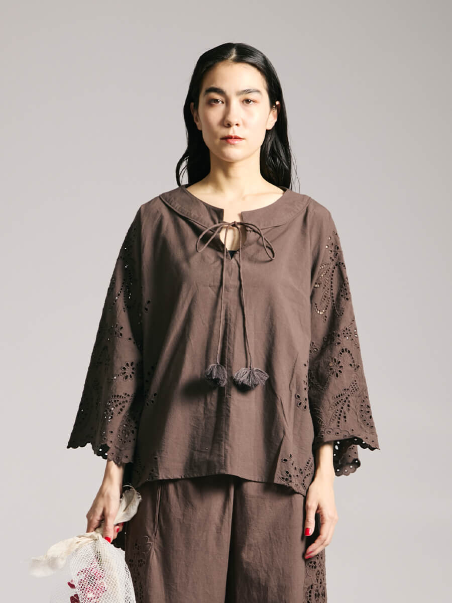 Linen knit pants