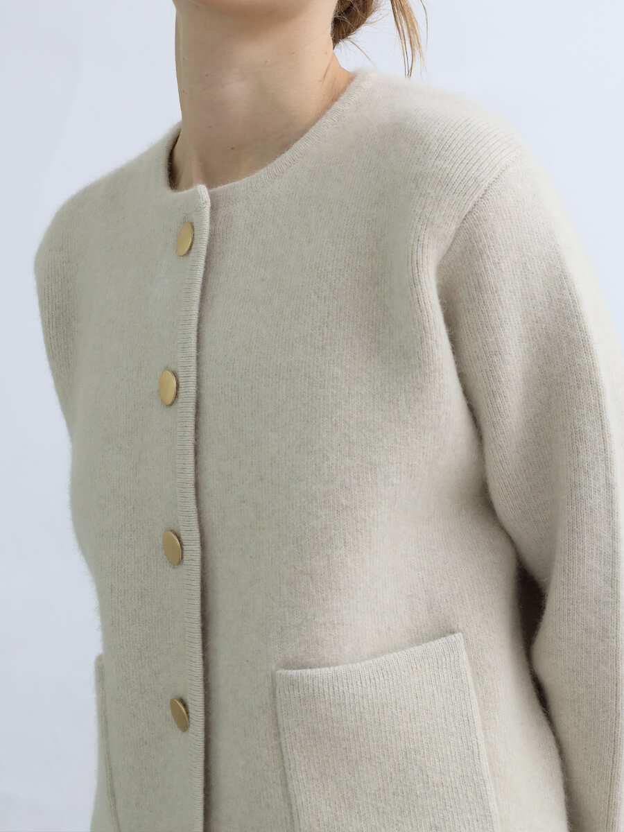 Aga ミドルゲージニット ニット カーディガン newarrival
