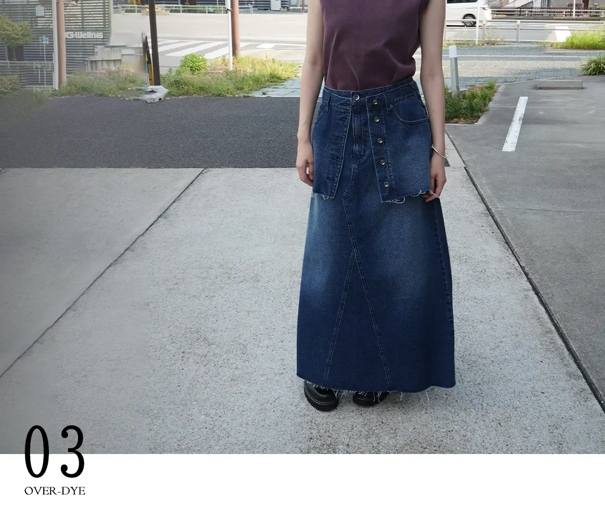 RADIATE | WASHED DENIM over-dye / pigment - ｜YAMADAYA STORE