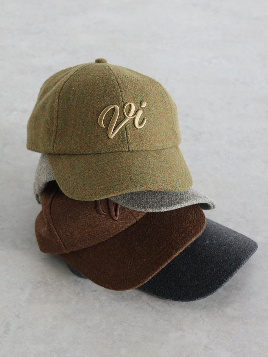 刺繍ウールキャップ