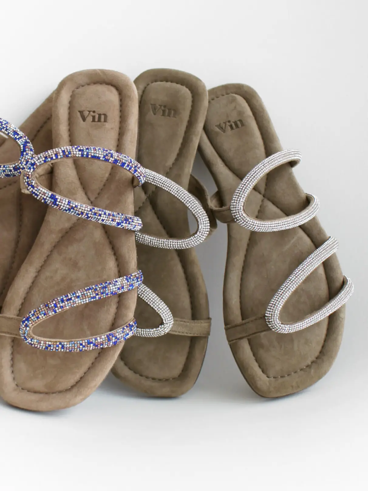 Vin(ヴァン)　ラインストーンデコレーションサンダル