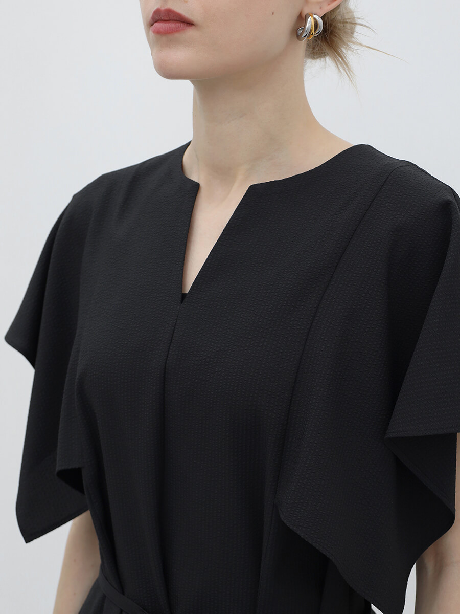 Linen knit one-piece