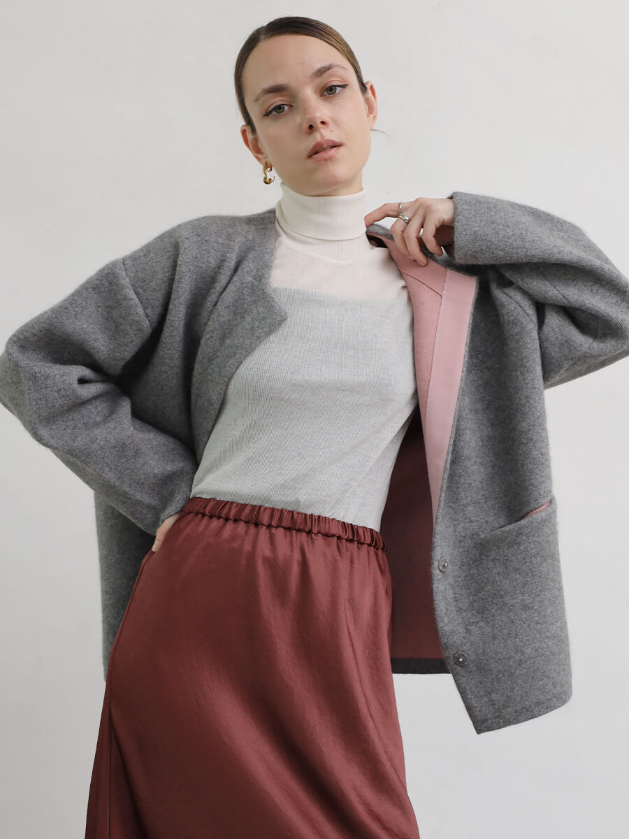 Aga ミドルゲージニット ニット カーディガン newarrival