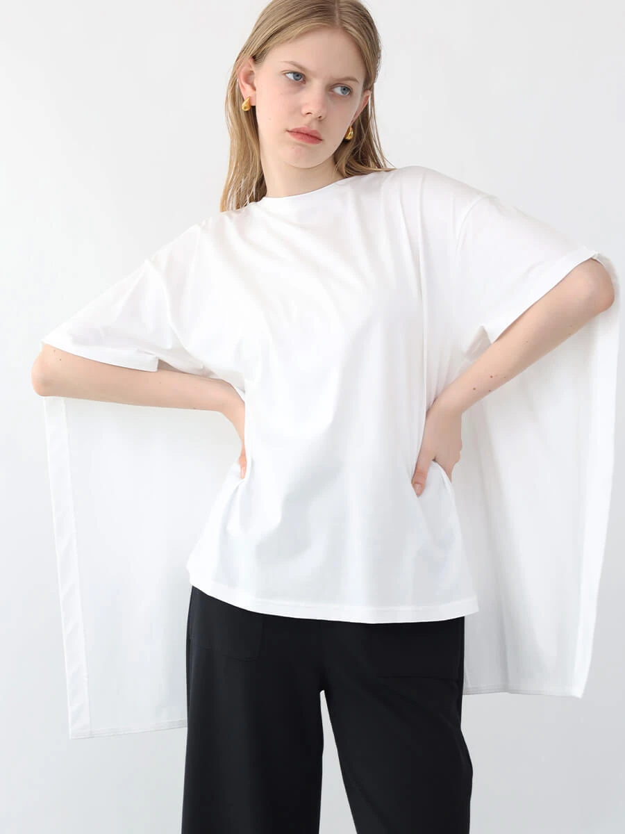 ヤマダヤ　ノリタケ　aga Tシャツ　新品未使用　黒　お値下げ アーガ Aga Aga×NORITAKE NORITAKE 80/Cotton smooth タック