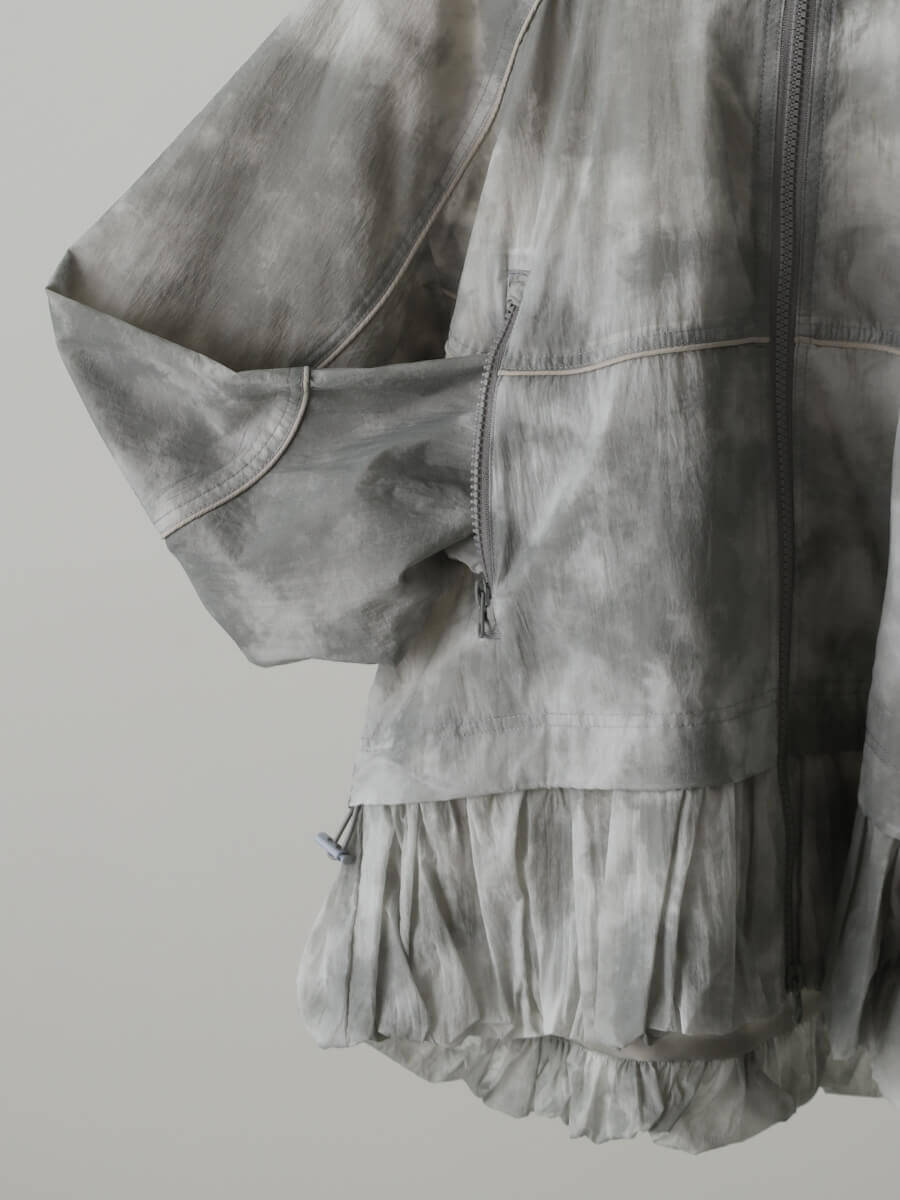 タイダイ柄　ライトグレー