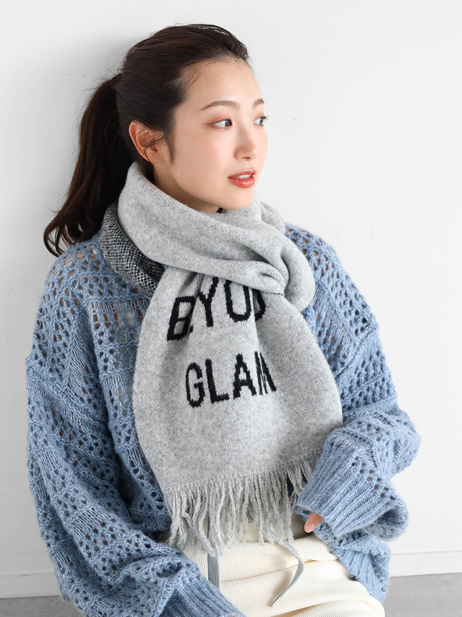 BEYOND GLAMロゴ入りマフラー