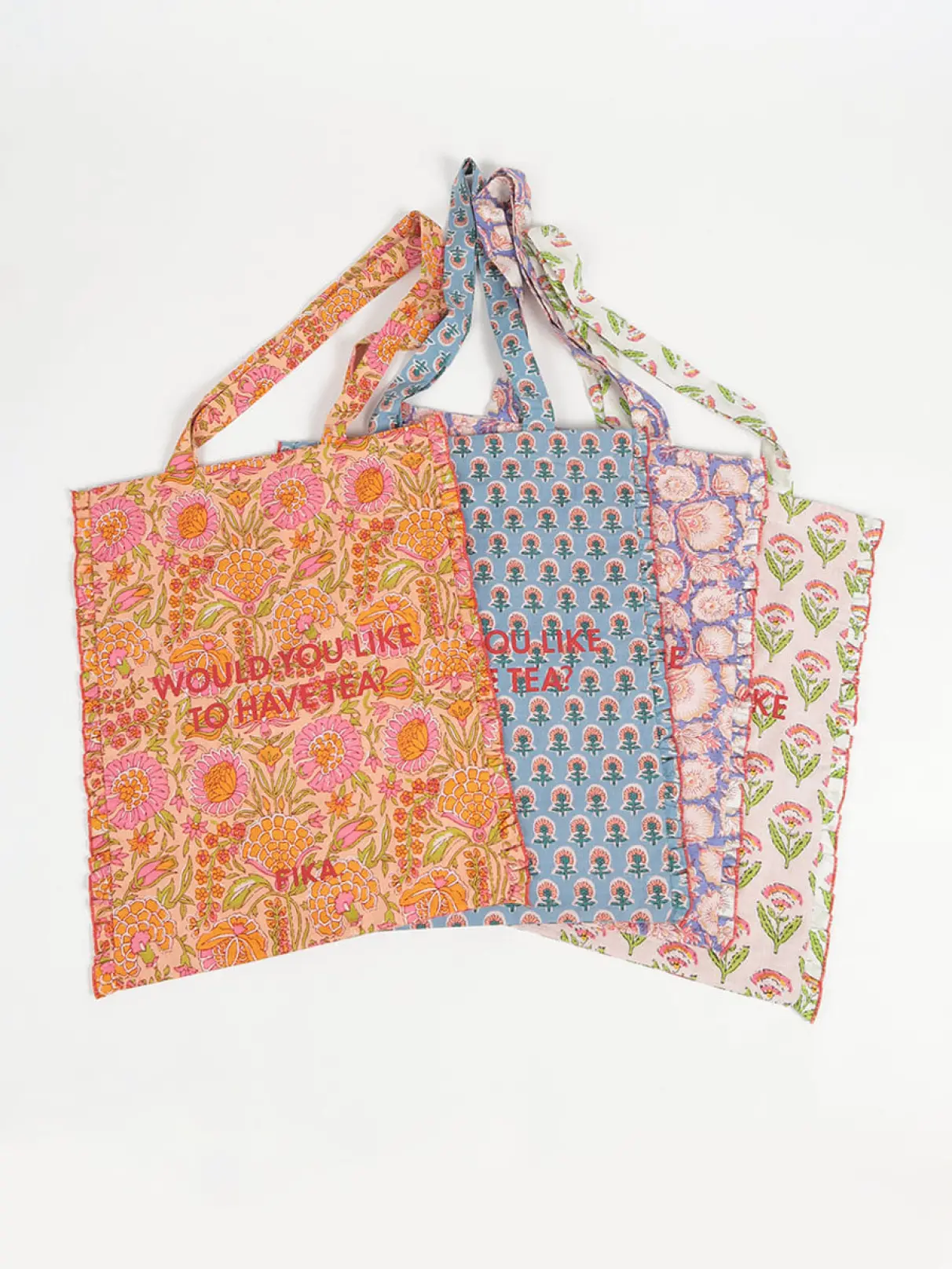 【18 Patterns/5月中旬再入荷】Block print tote bag