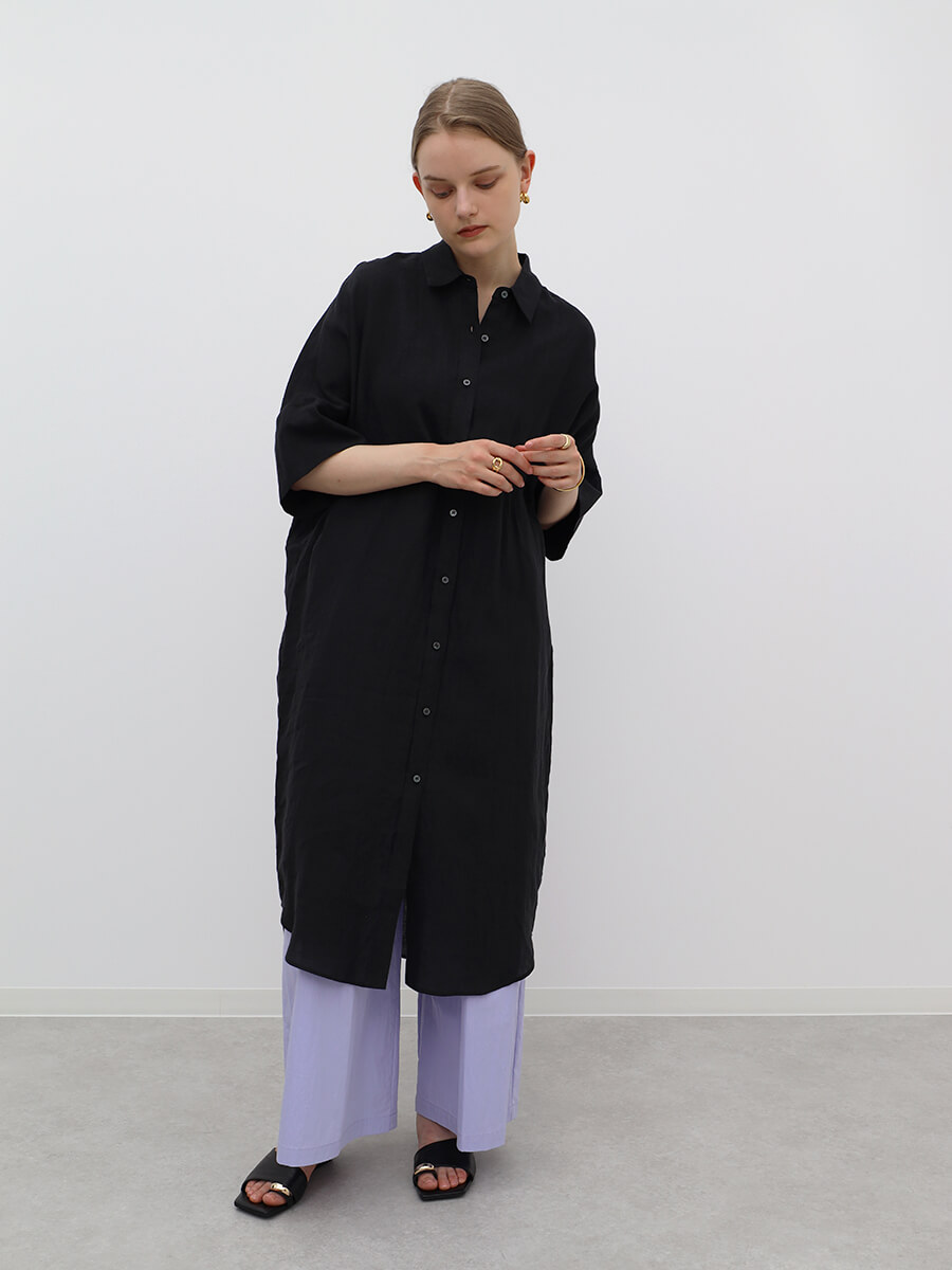 Linen knit one-piece