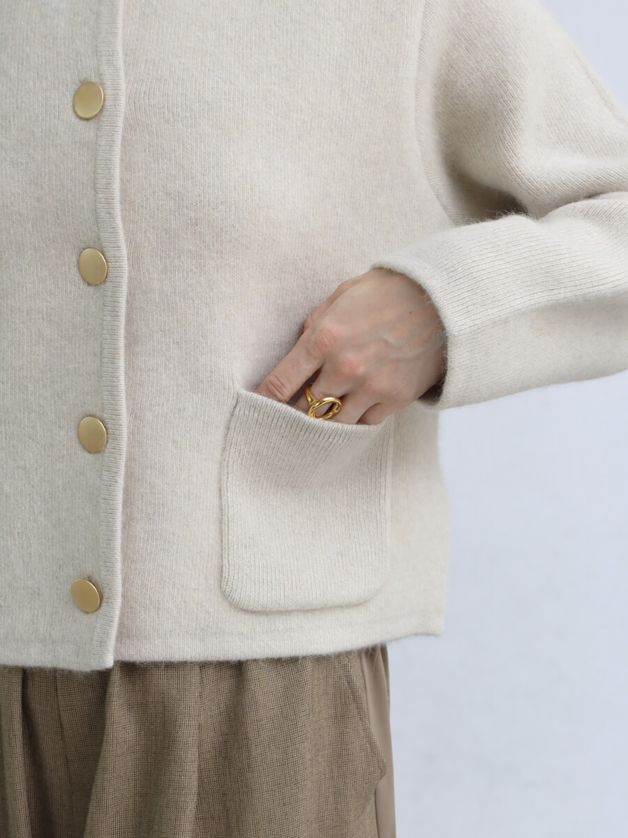 Aga ミドルゲージニット ニット カーディガン newarrival