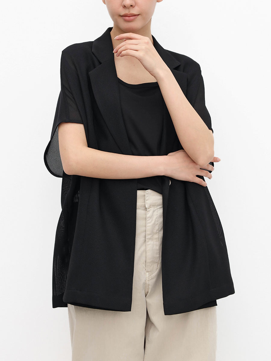 CLOVE シアーメッシュ半袖ジャケット 再入荷　新色追加