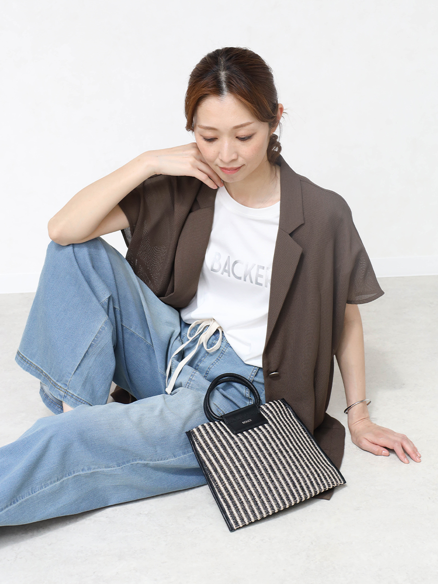 CLOVE MEDOC Tシャツ　着こなし　夏
