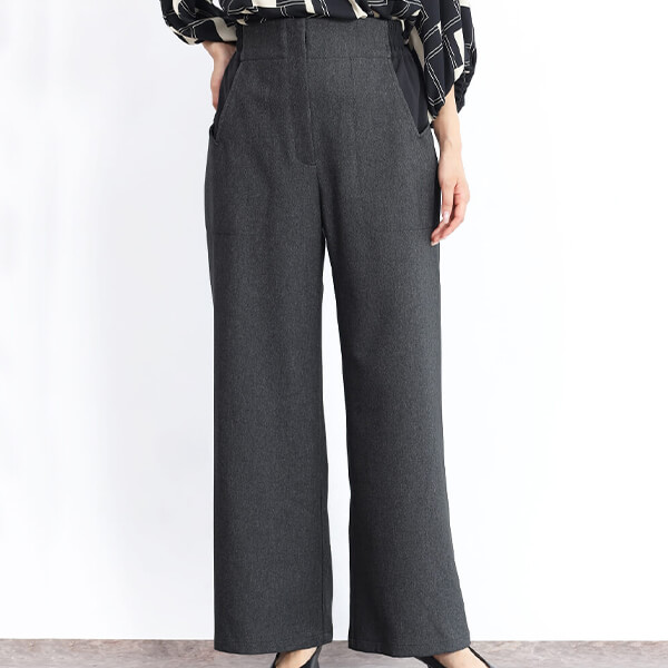 デニムライクスクエアカットポケットパンツ