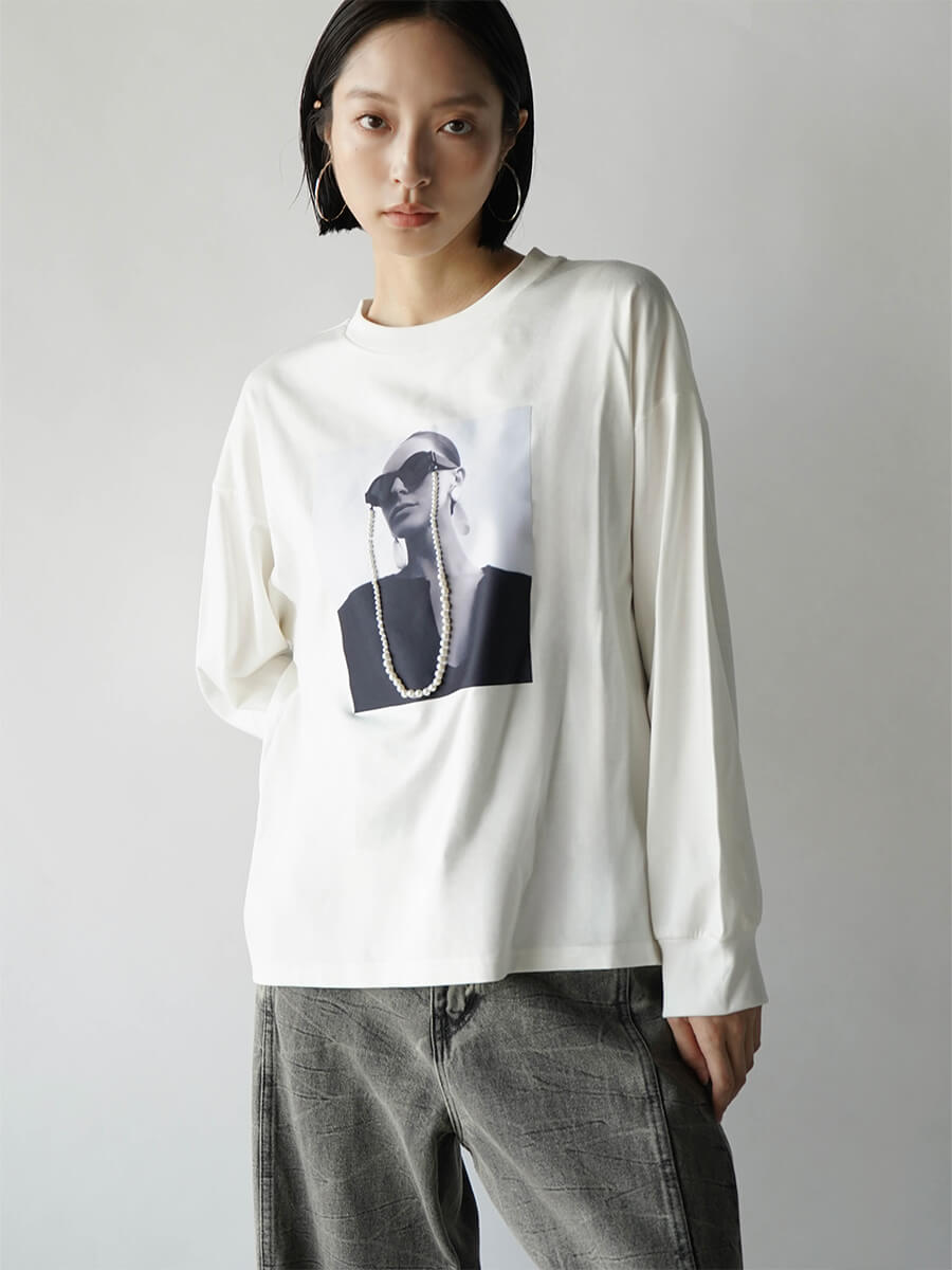 RADIATE(ラディエイト)　フォトプリントパールロングスリーブTシャツ