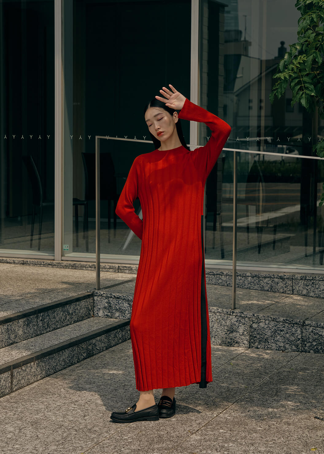 ヴィクトリアウールニットワンピース