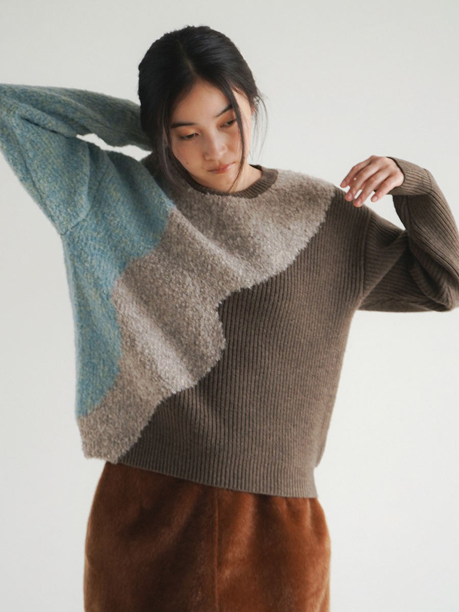 Nuance mix knit pullover