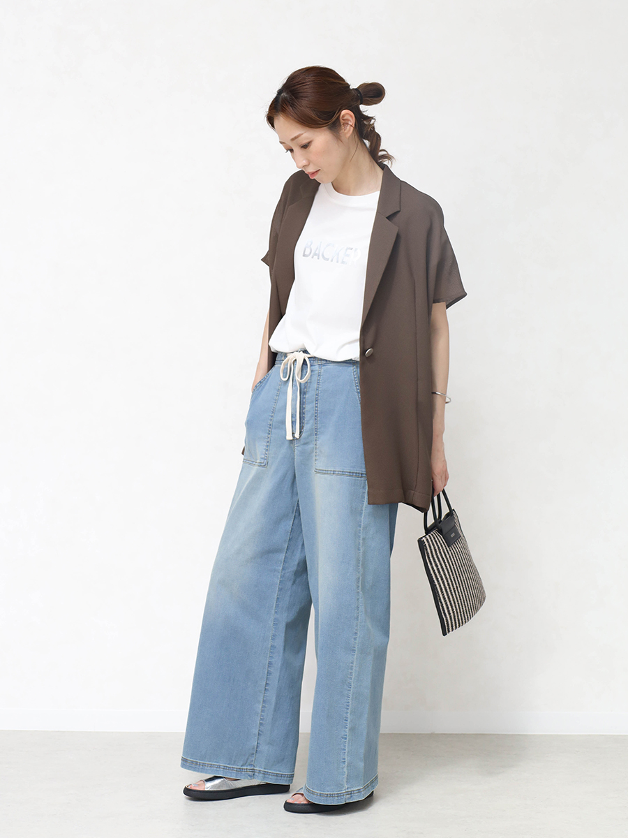 CLOVE MEDOC Tシャツ　着こなし　夏