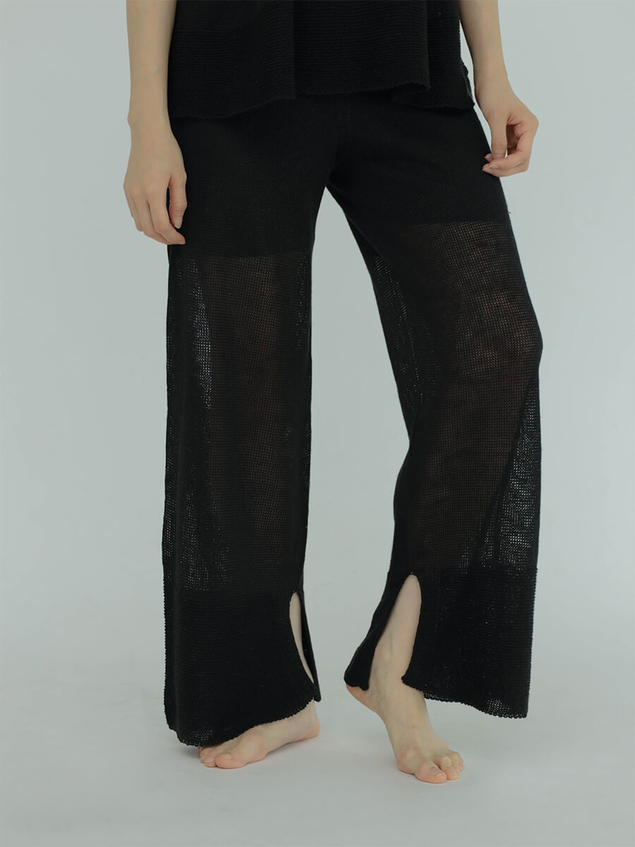 Linen knit pants