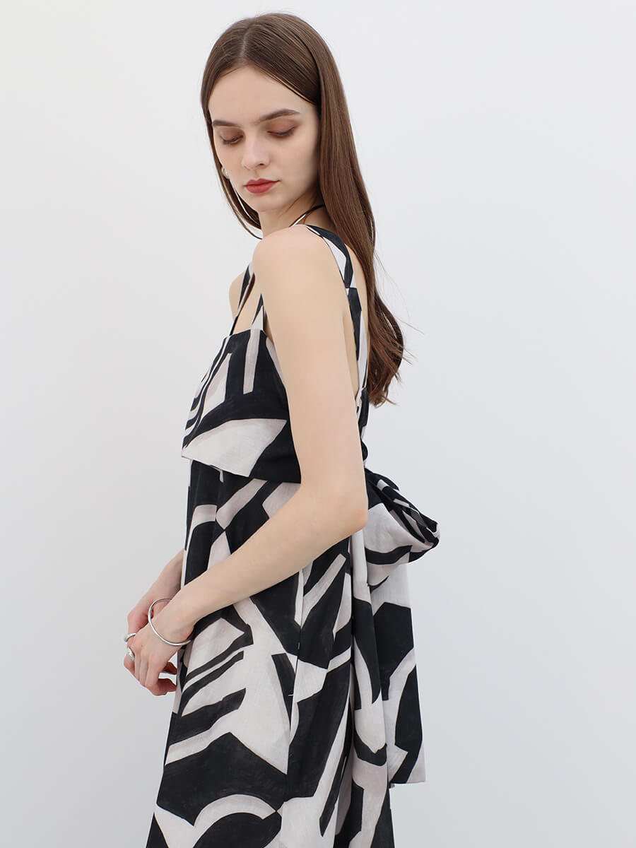 Linen knit one-piece