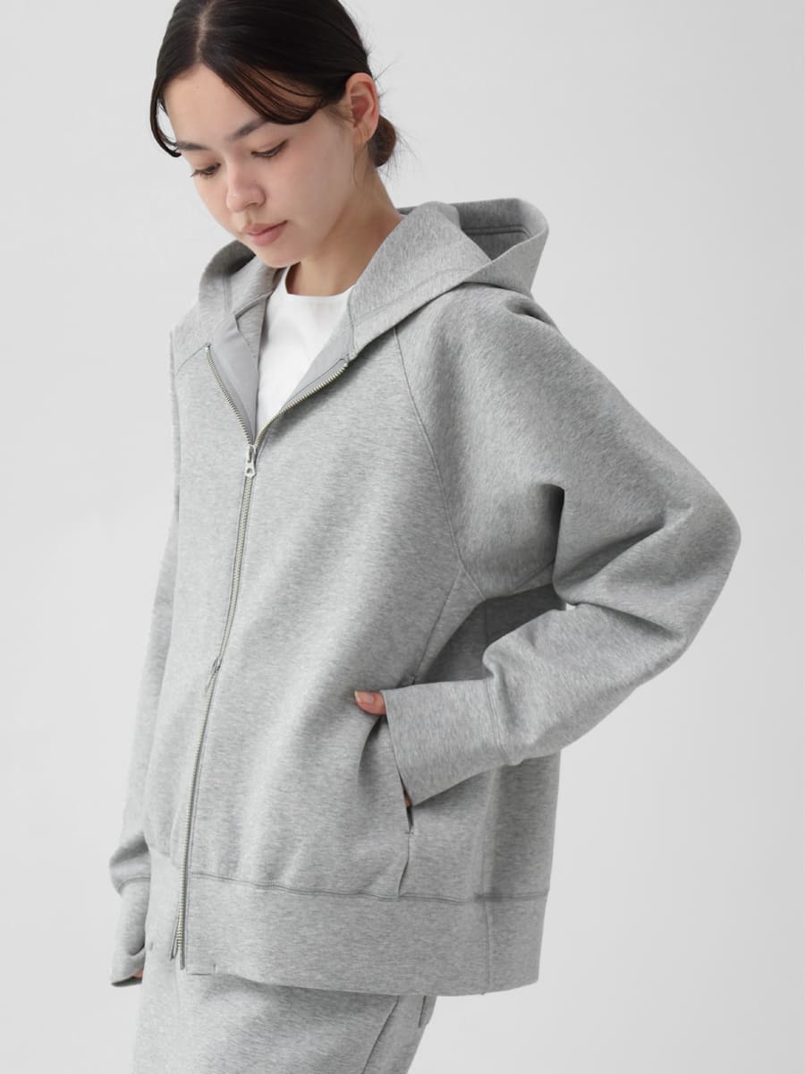 YORT ヨート アクティブスタイル スムースダブルジップフーディー