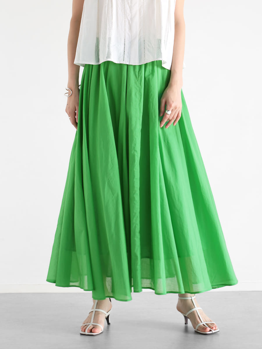 コットンボイルボリュームスカート