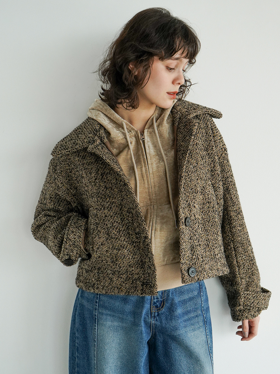 Woven jacquard jacket
