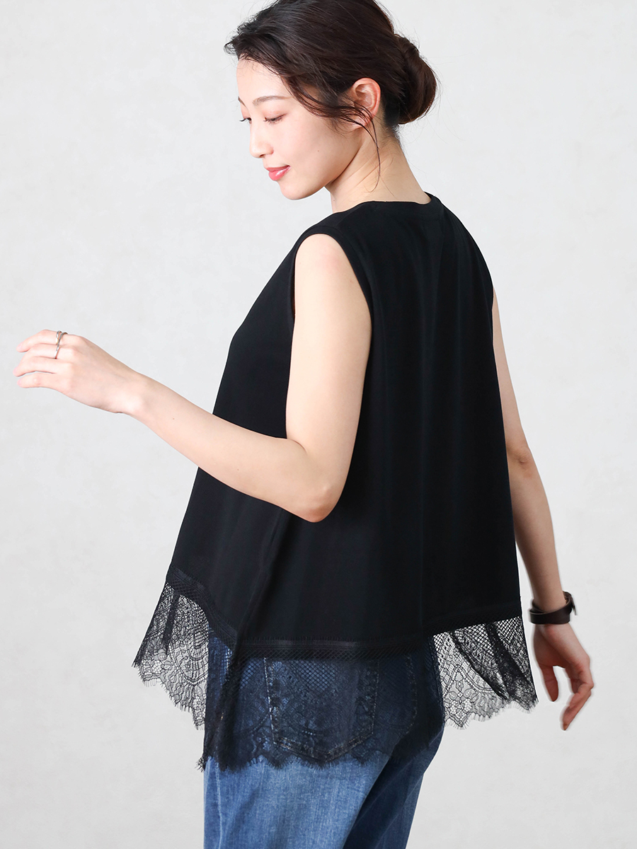 Vin(ヴァン)　パールボタンジレ&ワイドシルエットパンツセットアップ