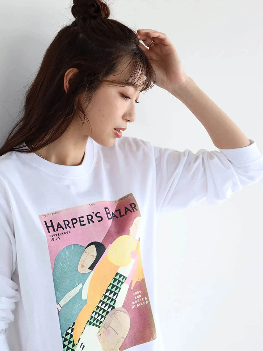 Harper's BAZAARグラフィックプリントロンT BEAUTY&YOUTH UNITED ARROWS（ビューティーアンドユース