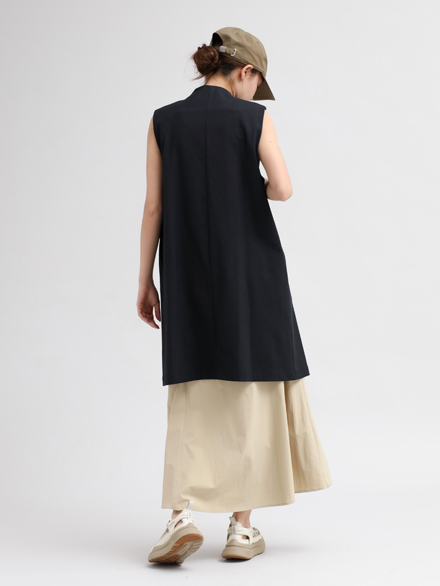 YORT リネン混ロングジレ