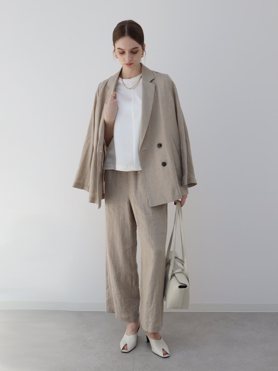 Aga×NORITAKE　サテン切替デザインカットソー