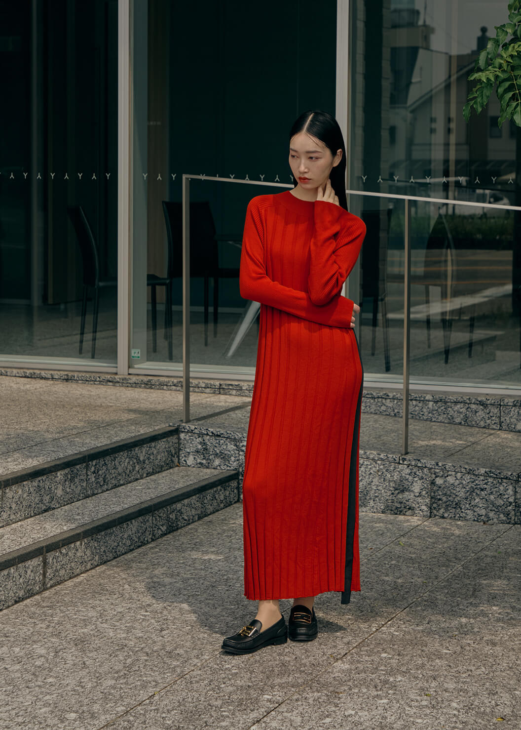 ヴィクトリアウールニットワンピース