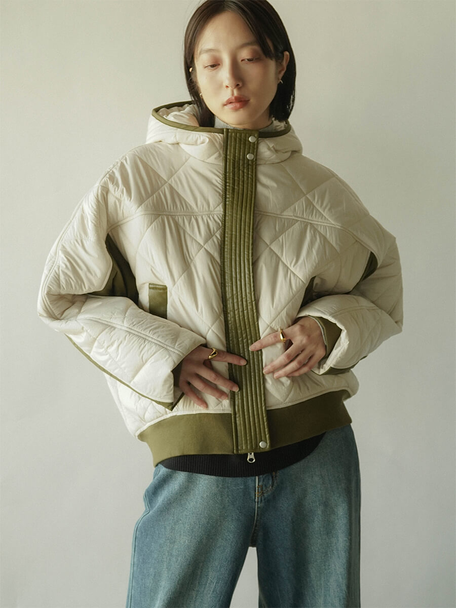 RADIATE(ラディエイト)　フーディーキルティングジャケット