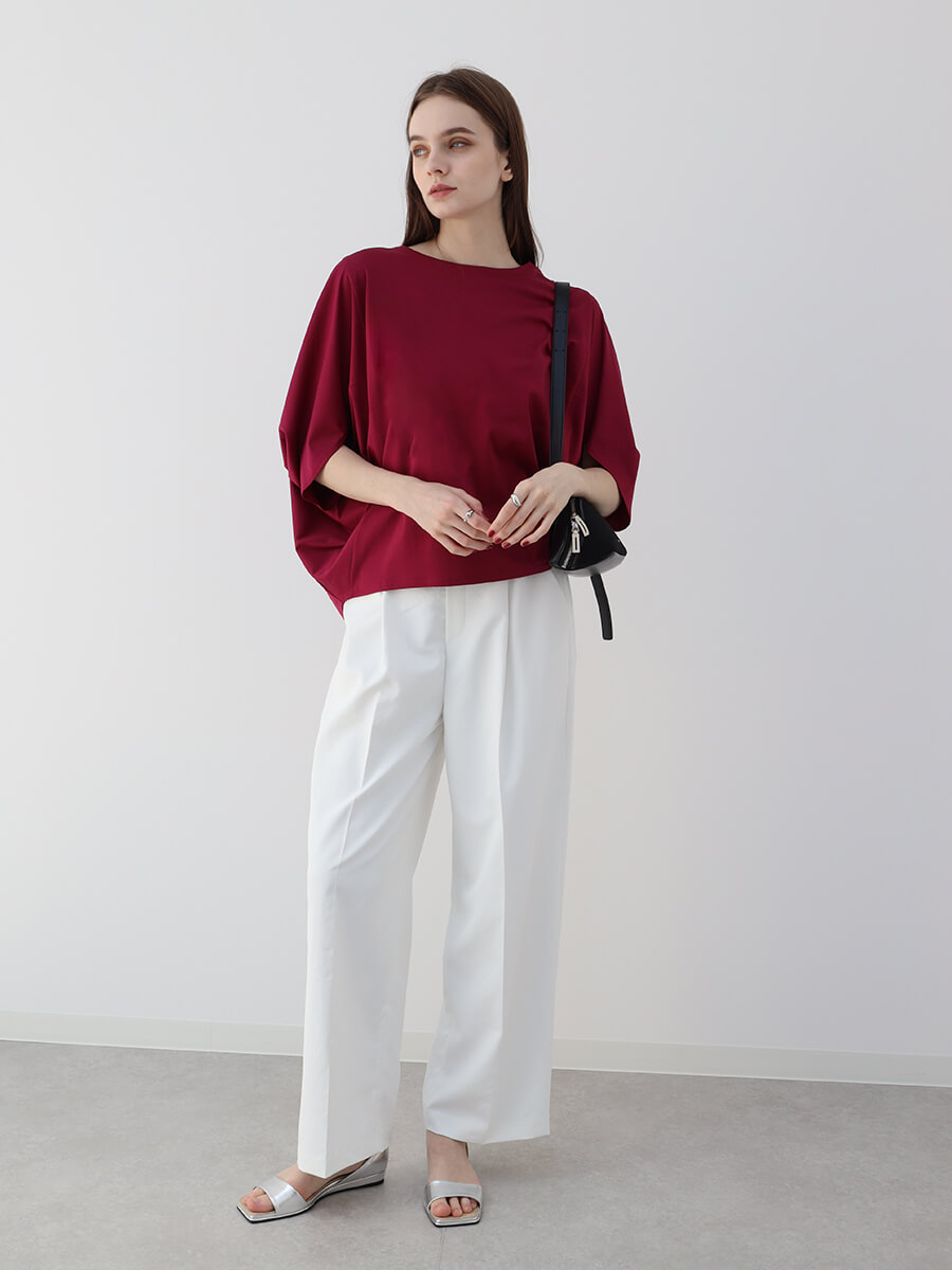 Aga×NORITAKE　コットンジャージーポンチョカットソー