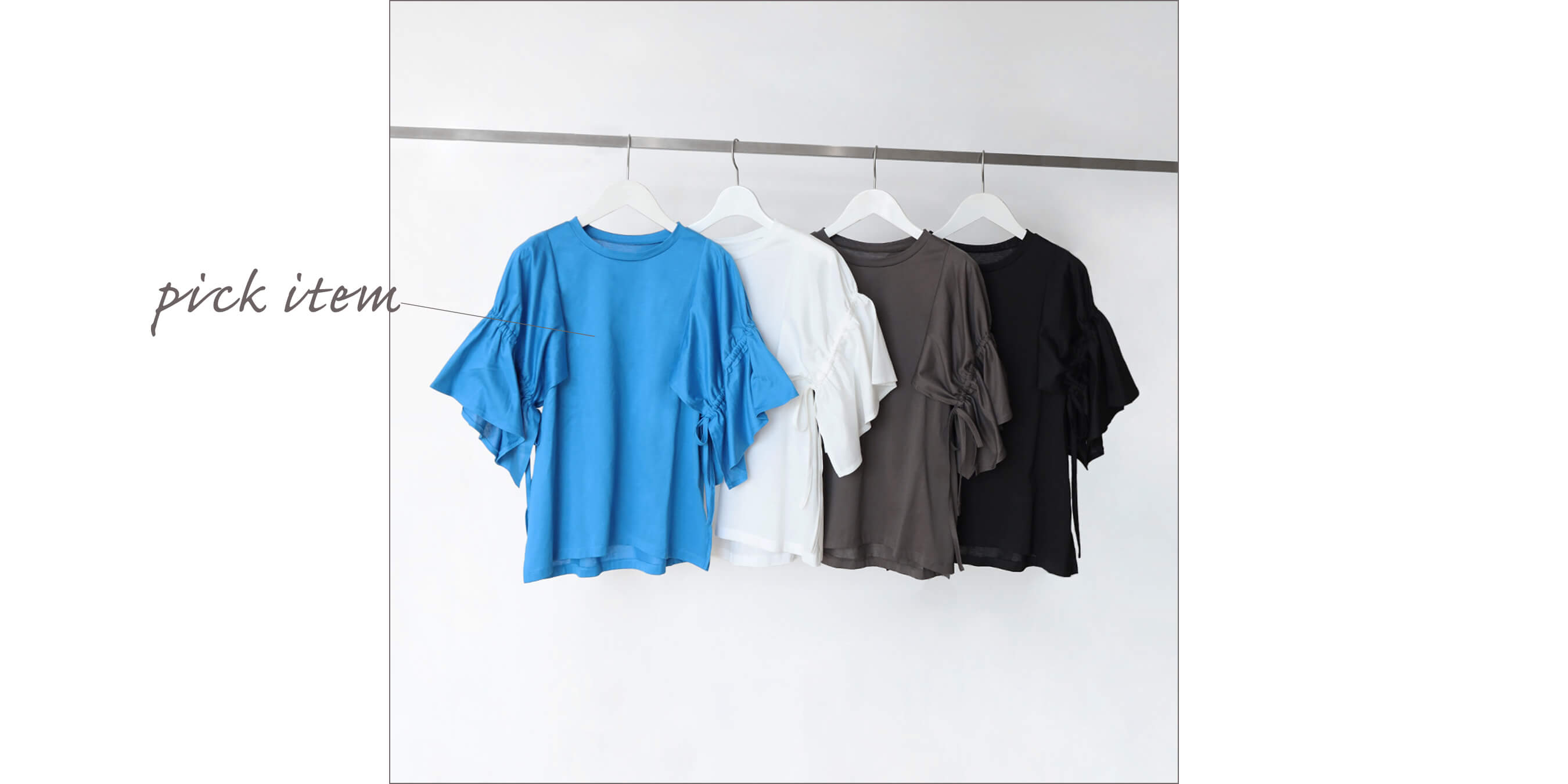 キャンディースリーブカットソー