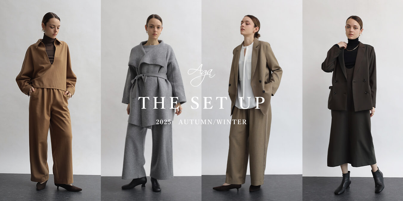 aga setup 25AW ニット ジャケット コードュロイ