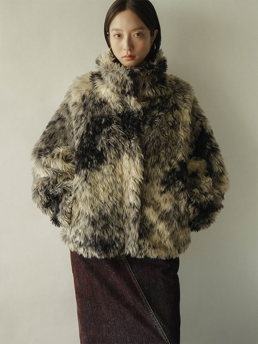 RADIATE(ラディエイト)　モノトーンミックスミドルファーアウター