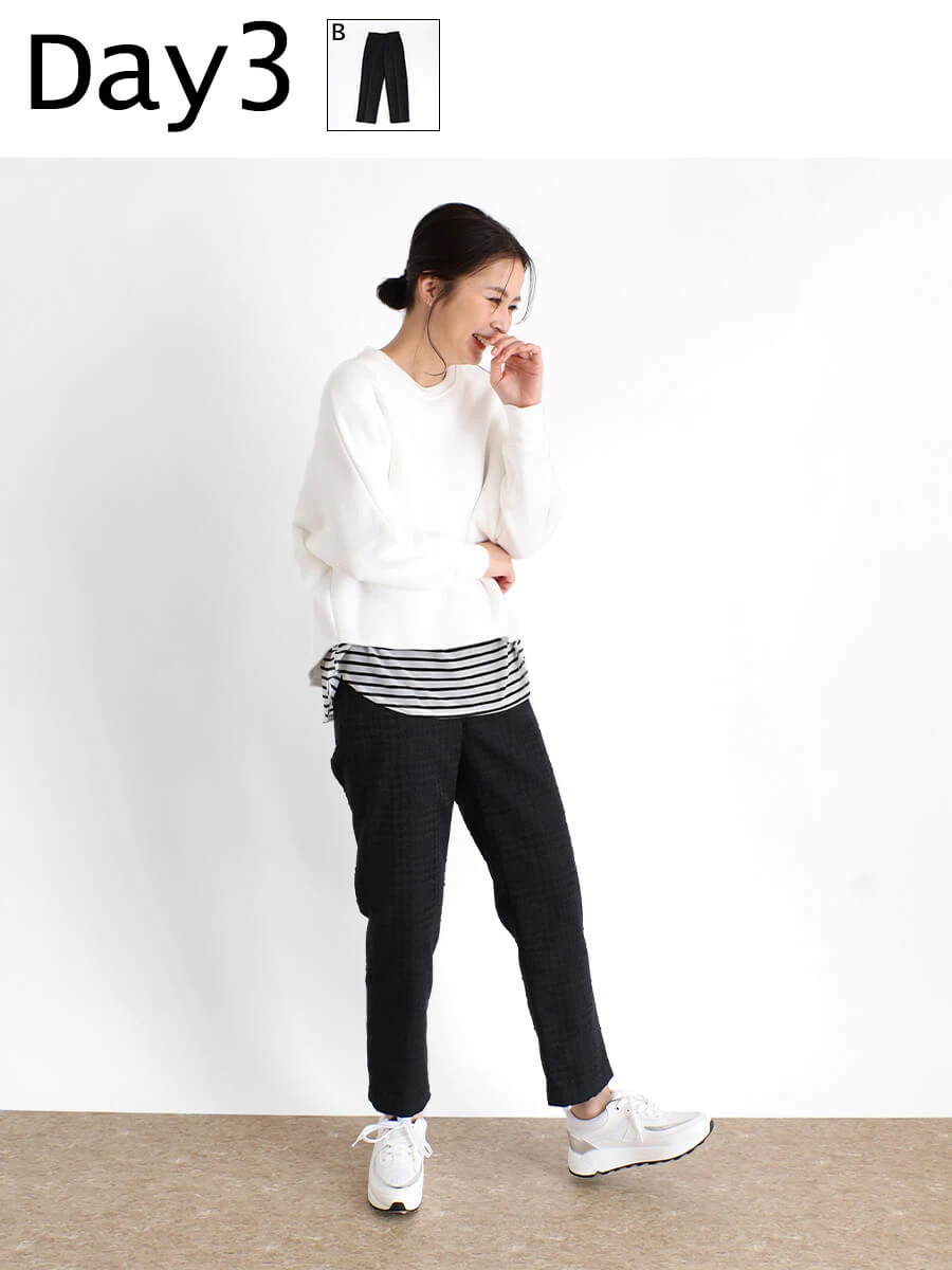 7days outfit 6アイテムで着回しコーデ - ｜YAMADAYA STORE