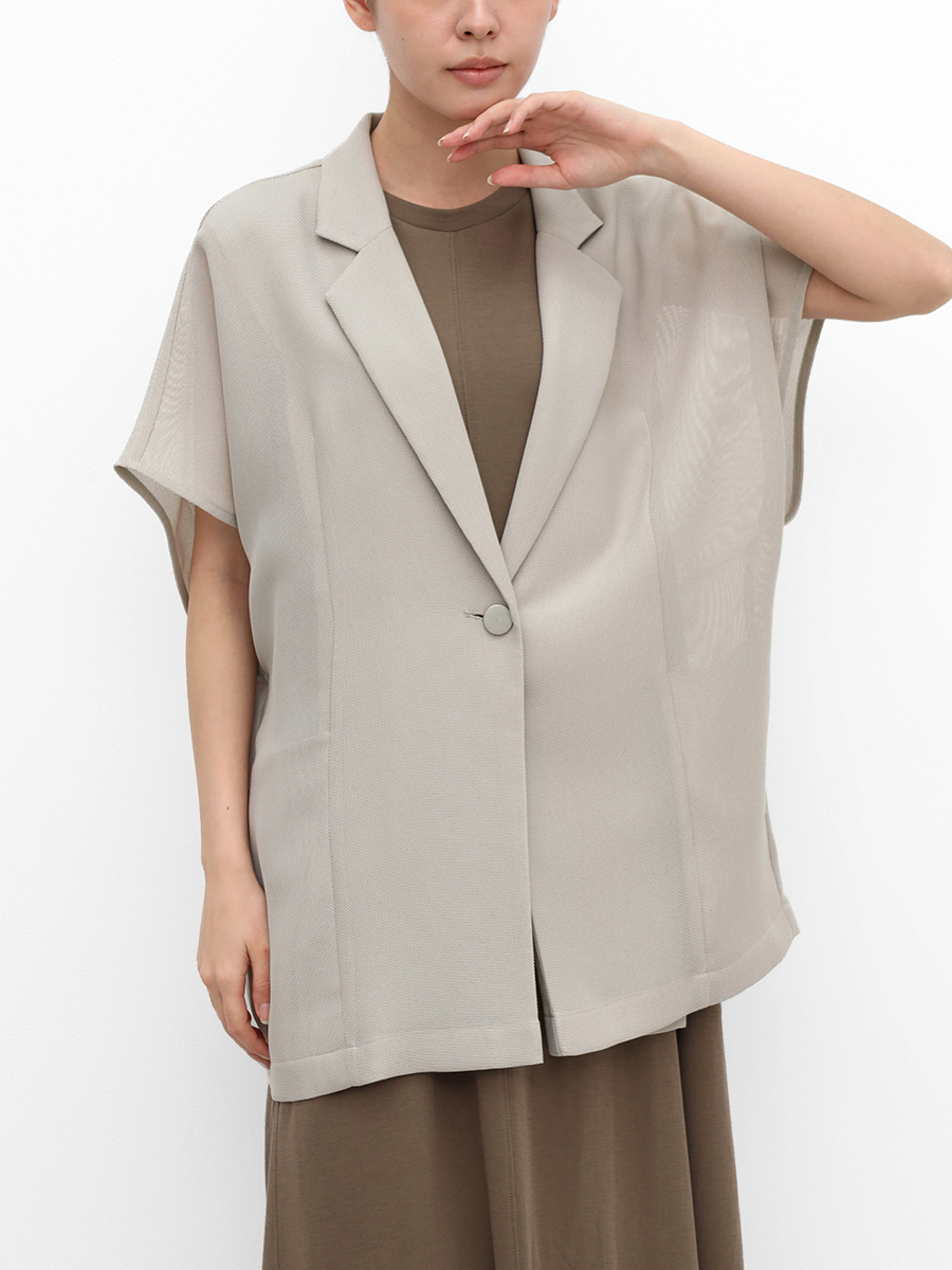 CLOVE シアーメッシュ半袖ジャケット 再入荷　新色追加