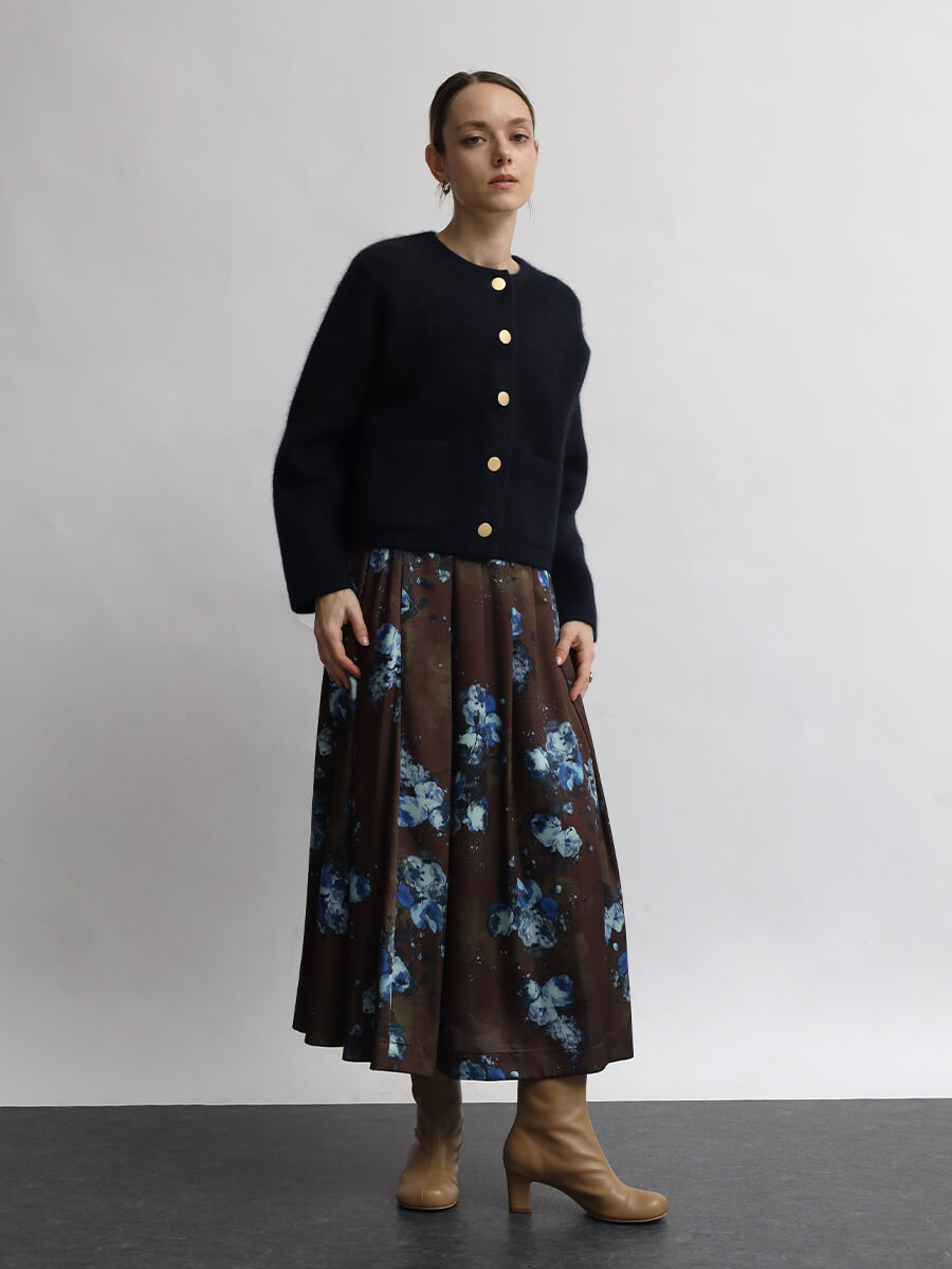 Aga ミドルゲージニット ニット カーディガン newarrival