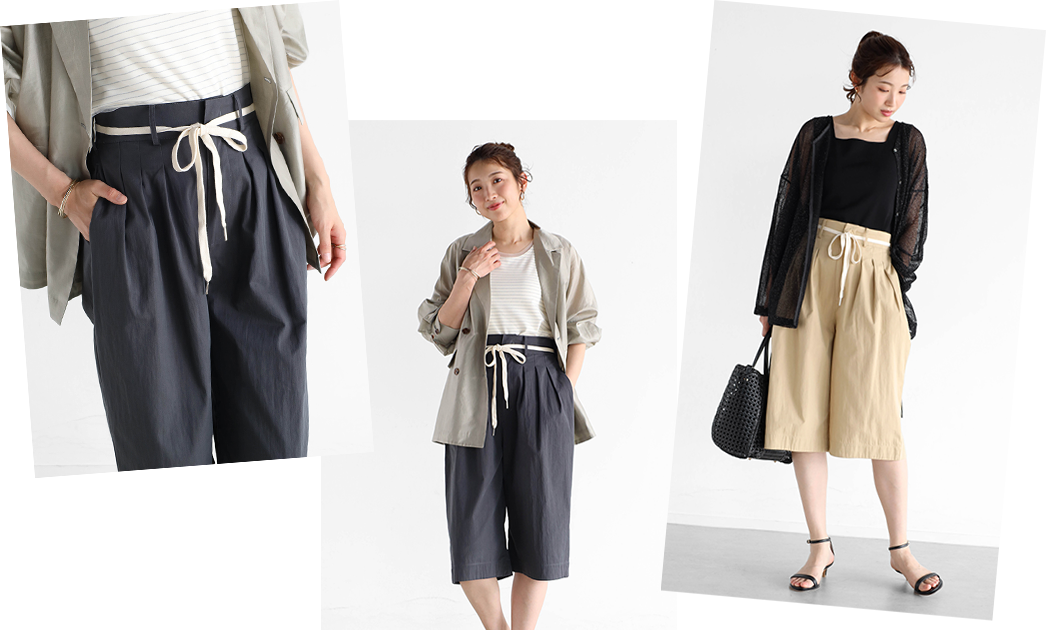 Chino tack half pants