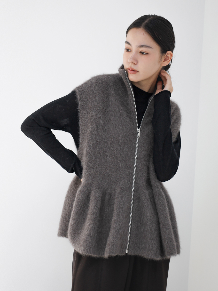 Wool ジップベスト