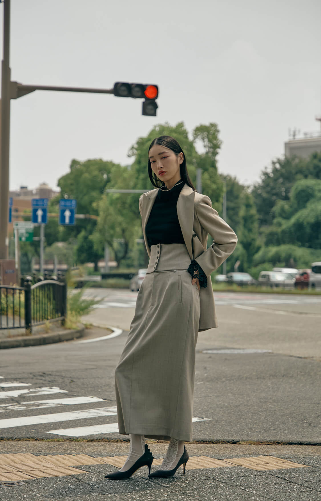 ウールロングジャケット