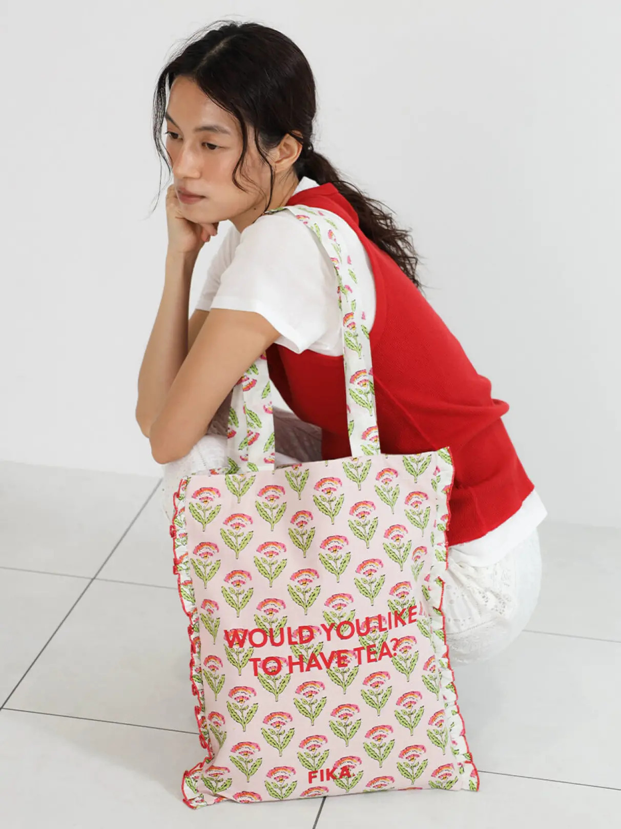 【18 Patterns】Block print tote bag